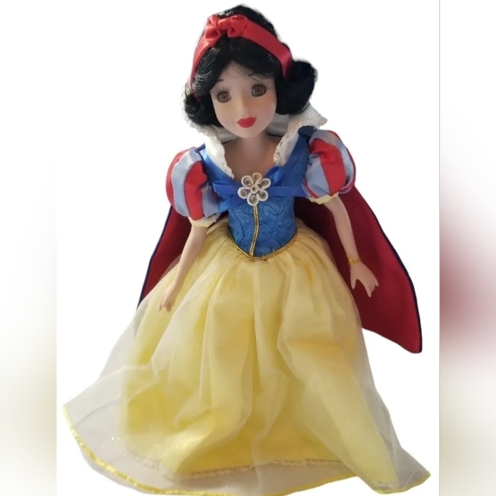 Vintage Lot Disney Applause Snow White 16", Seven Dwarfs "Dopey" 6" figure &"Sne